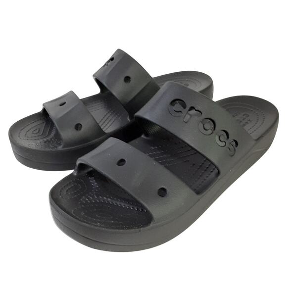 Crocs Baya Platform Slide Sandals Black Womens 10 Water Shoes Summer Resort - Picture 1 of 9